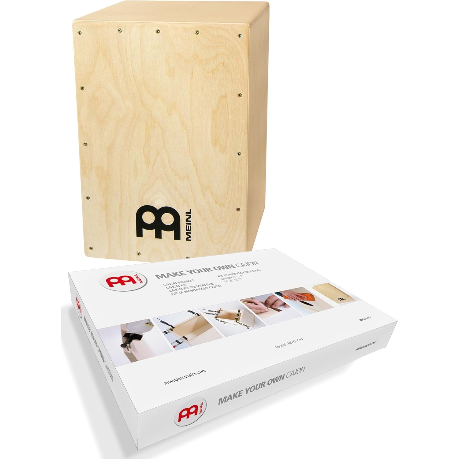 Meinl DIY Cajon Kit with Snare – Baltic Birch Wood, Customizable Finish